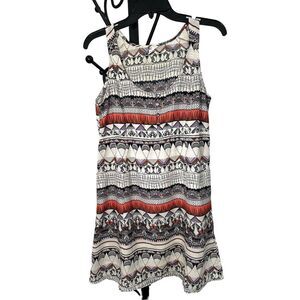 Volcom No Relief Dress Small Graphic Print Mini Lightweight Casual Beachy Summer